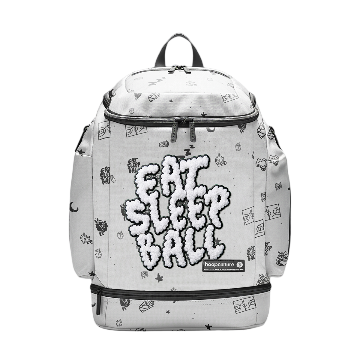 bagland roomy laptop basketball backpack Eat Sleep Ball Cloud 9 Backpack
