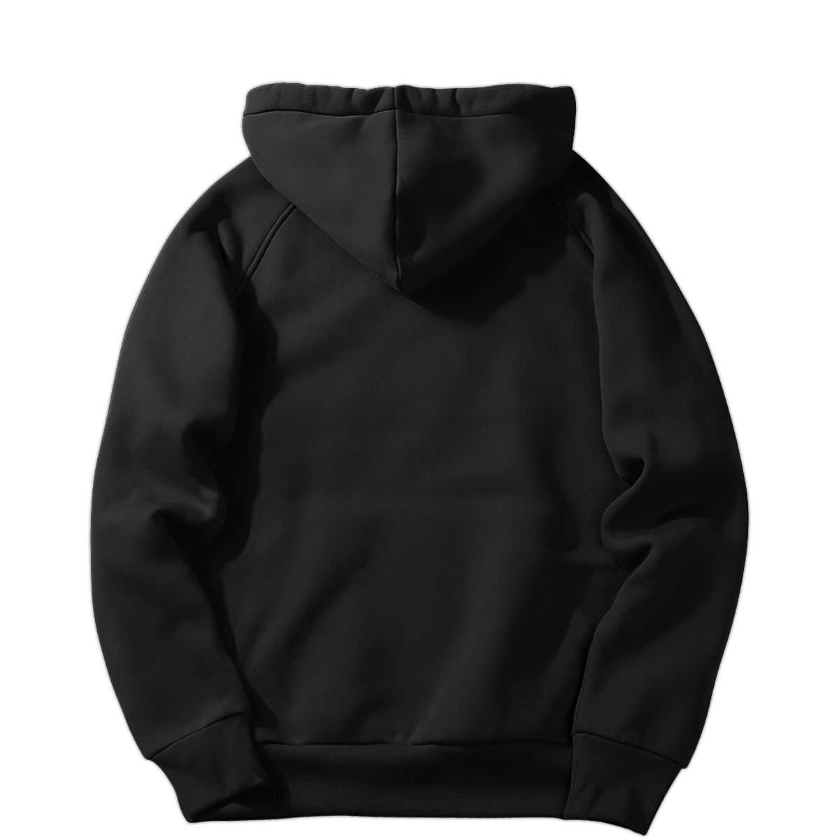 Good quality plain black hoodie 2025