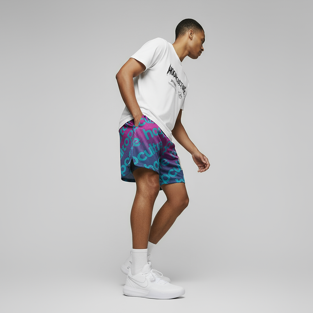 Indigo Moonlight Mesh Shorts