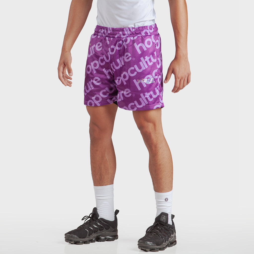 Zeitgeist Rich Lilac Mesh Shorts - Hoop Culture