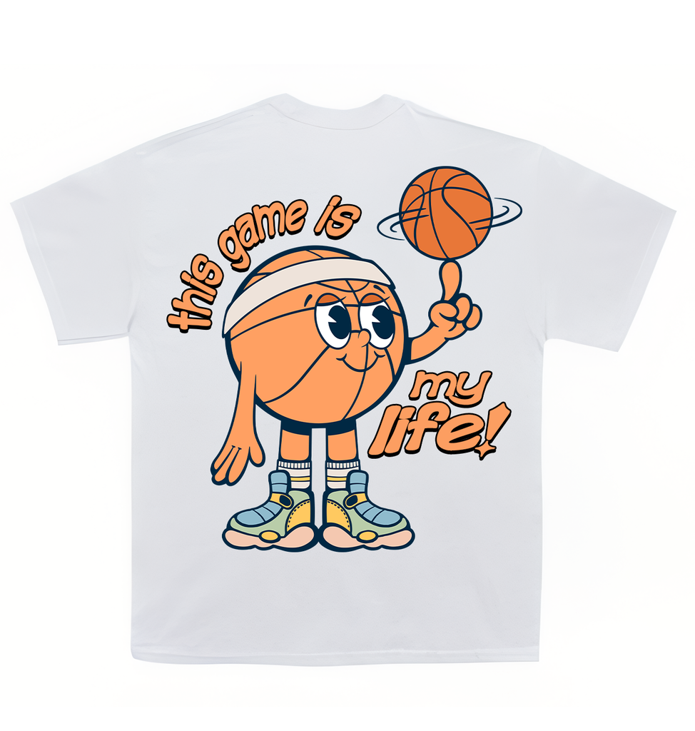 Hoop Day Happiness Heavyweight T-Shirt 